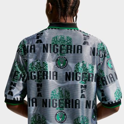 Men's Nike Nigeria Energy Dri-FIT Soccer Top - White/Black/Pine Green/Electric Green