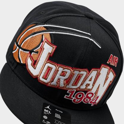 Jordan Pro Structured Snapback Hat - Black/Anthracite/Black - view 4