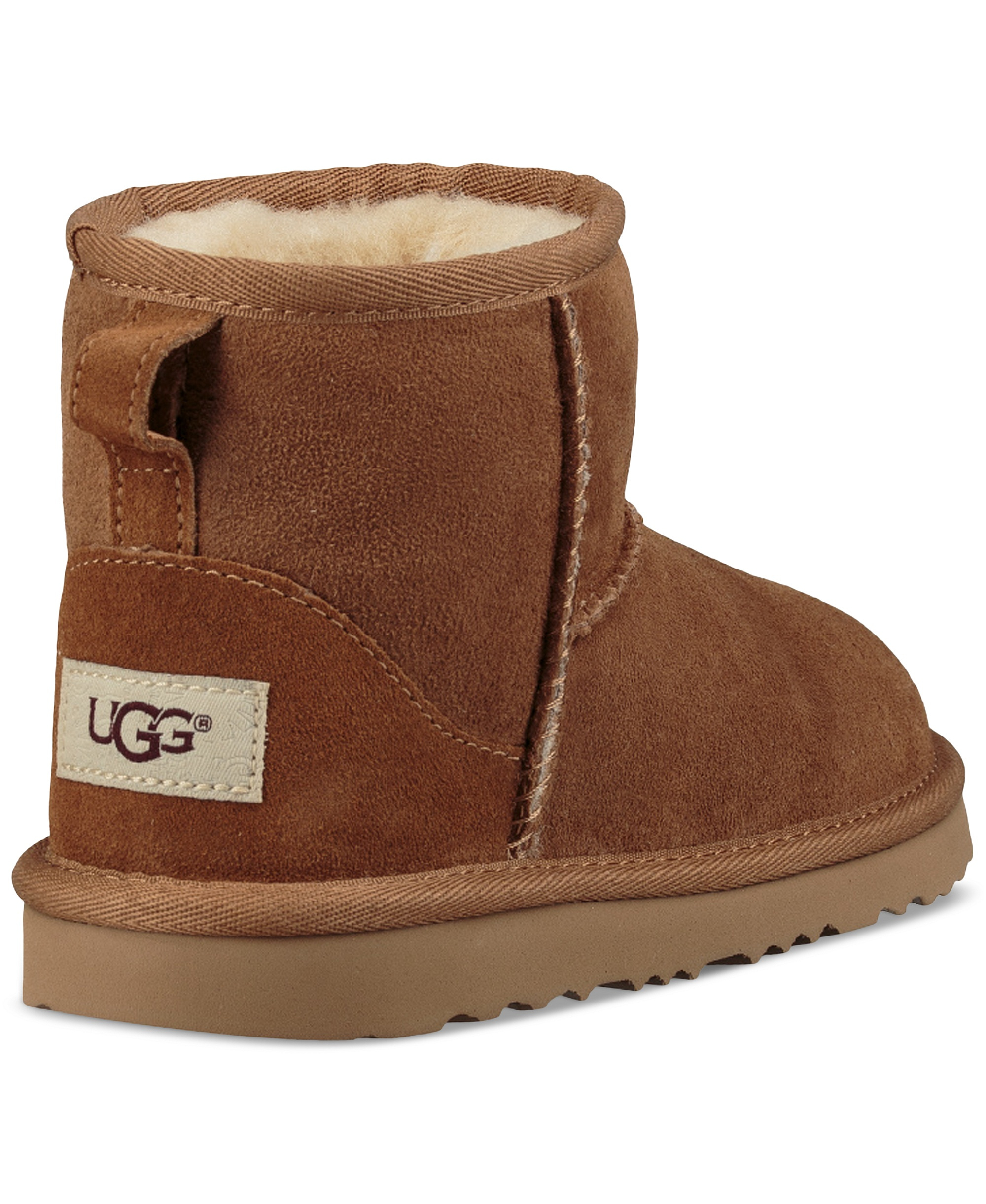 UGG® Kids Classic Mini II Slip-On Booties - Chestnut