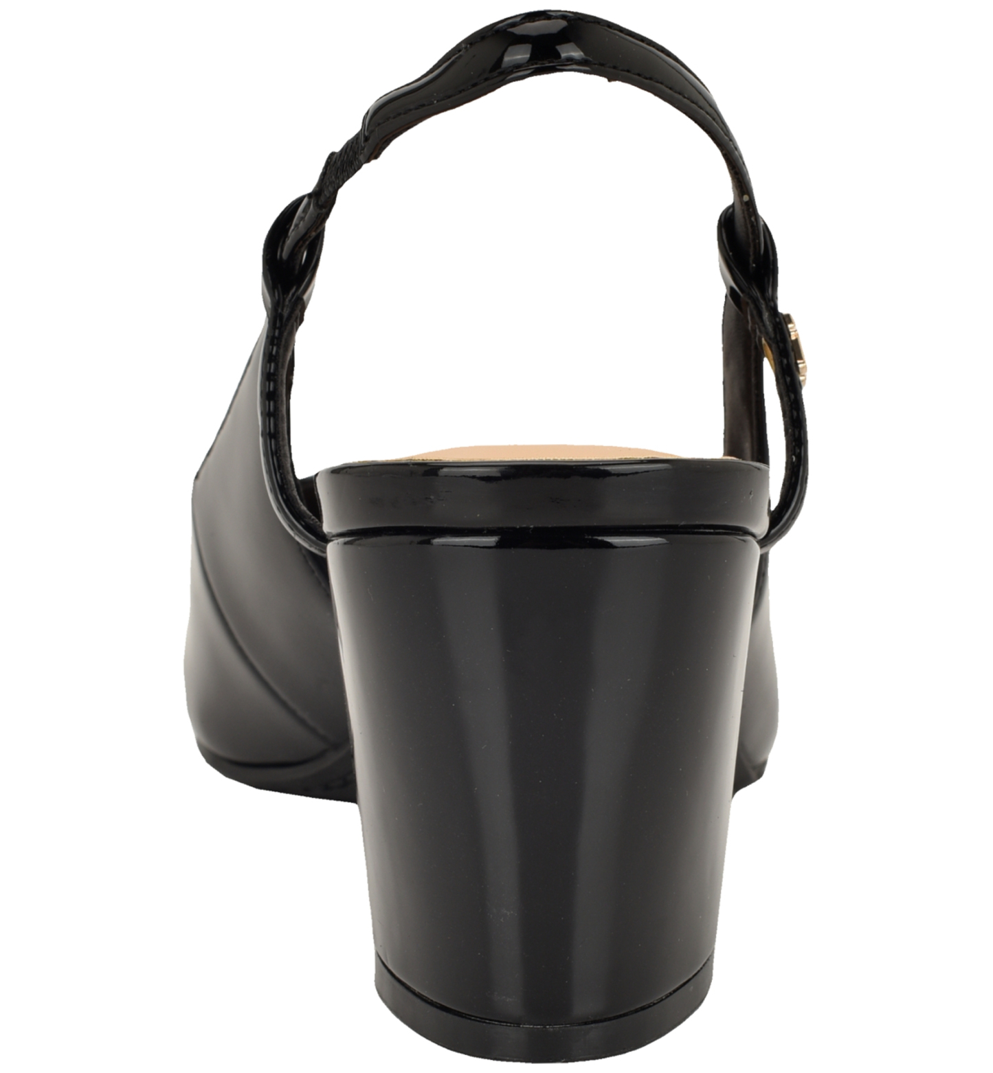 Tommy Hilfiger Women's Jezibee Block Heel Slingback Pumps - Black Patent