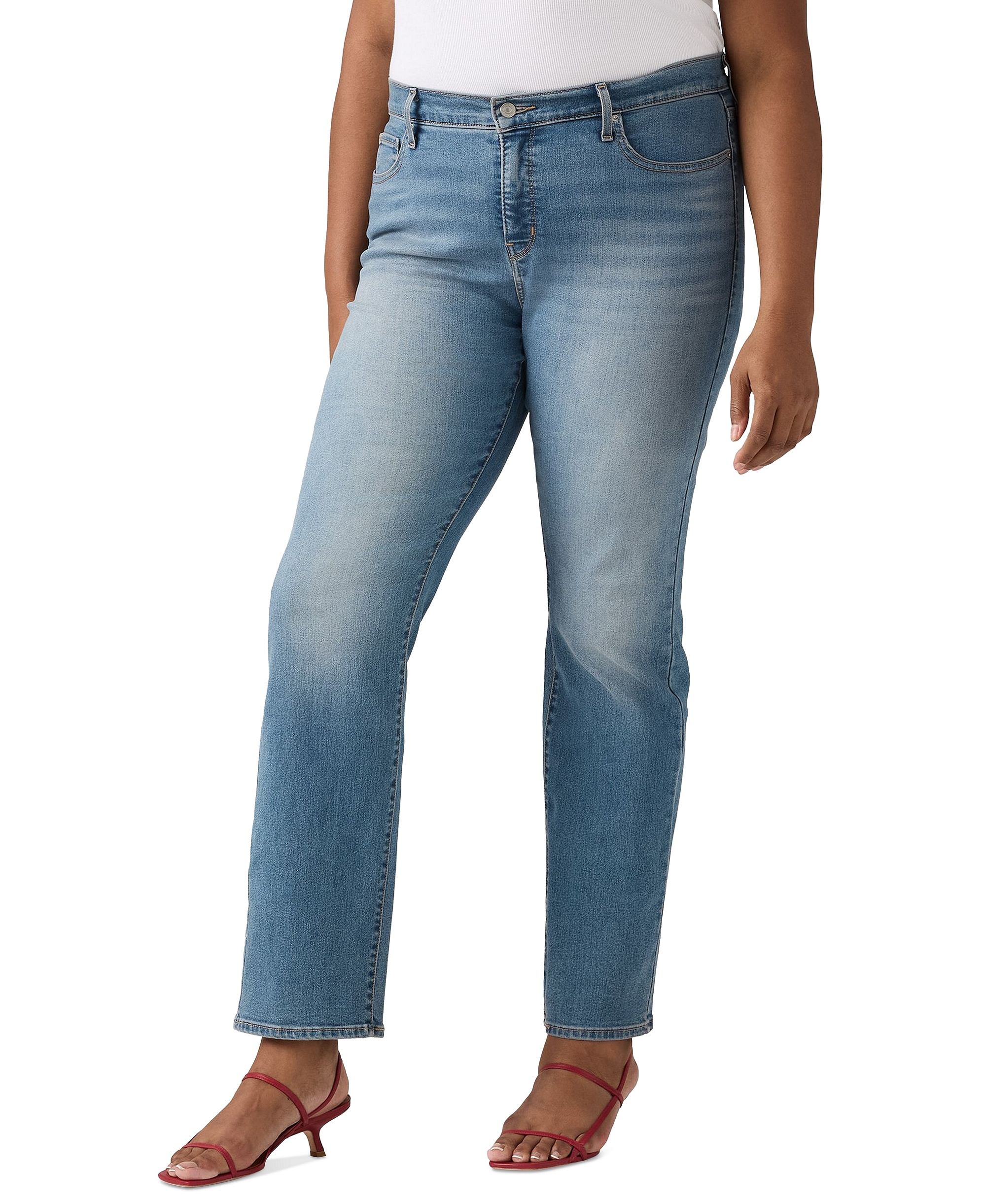 Levi's Women's 314 Shaping Slimming Straight Leg Mid-Rise Jeans - Eternal Indigo