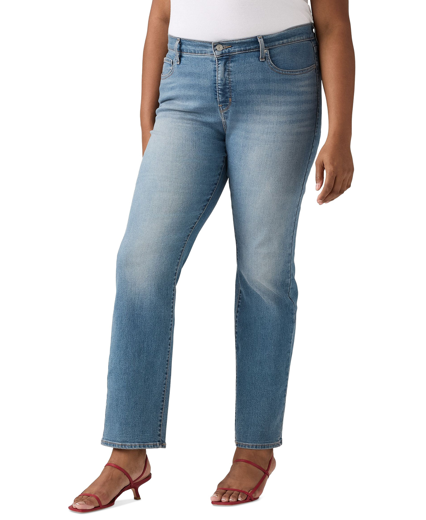 Levi's Women's 314 Shaping Slimming Straight Leg Mid-Rise Jeans - Eternal Indigo