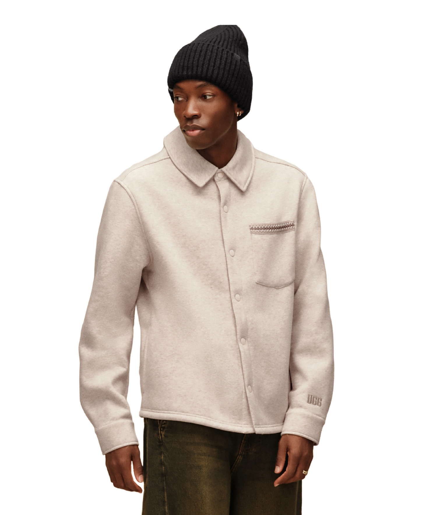 UGG® Men's Tasman Relaxed-Fit Shirt Jacket - Caribou Heather