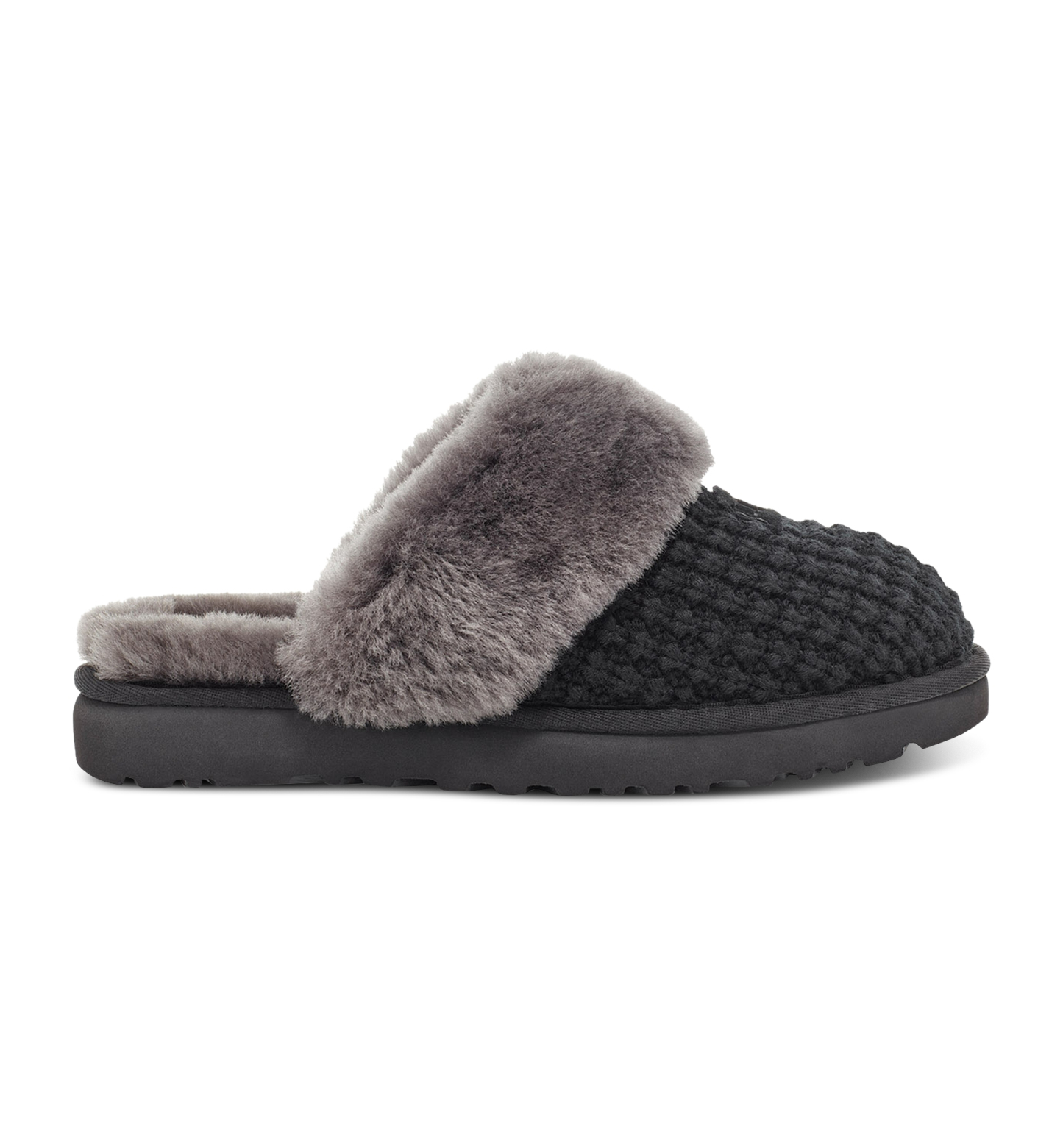 UGG® Women's Cozy Faux-Shearling Round Toe Slippers - Black