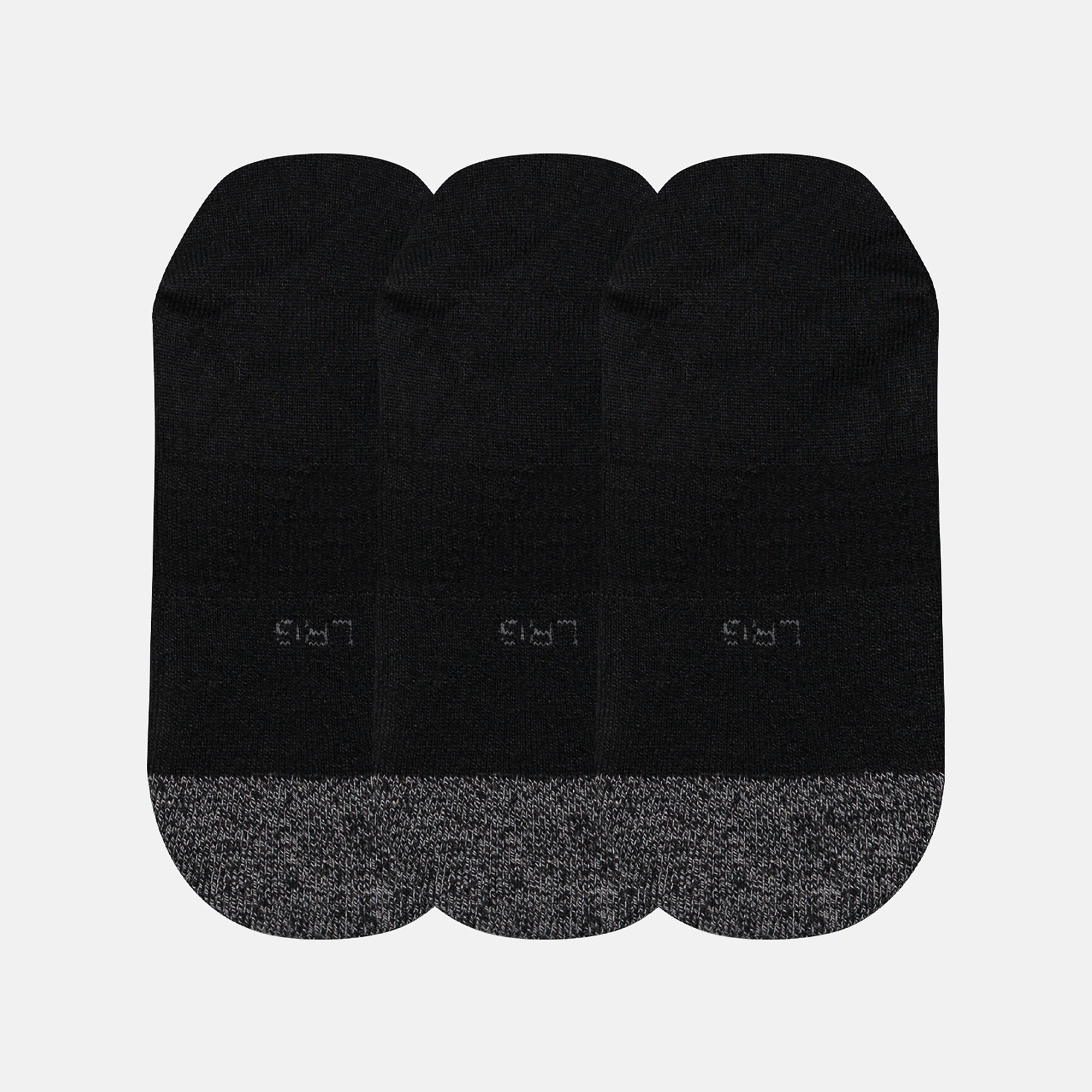 New Balance Active Invisible No Show Socks 3 Pack, LAS35209BK
