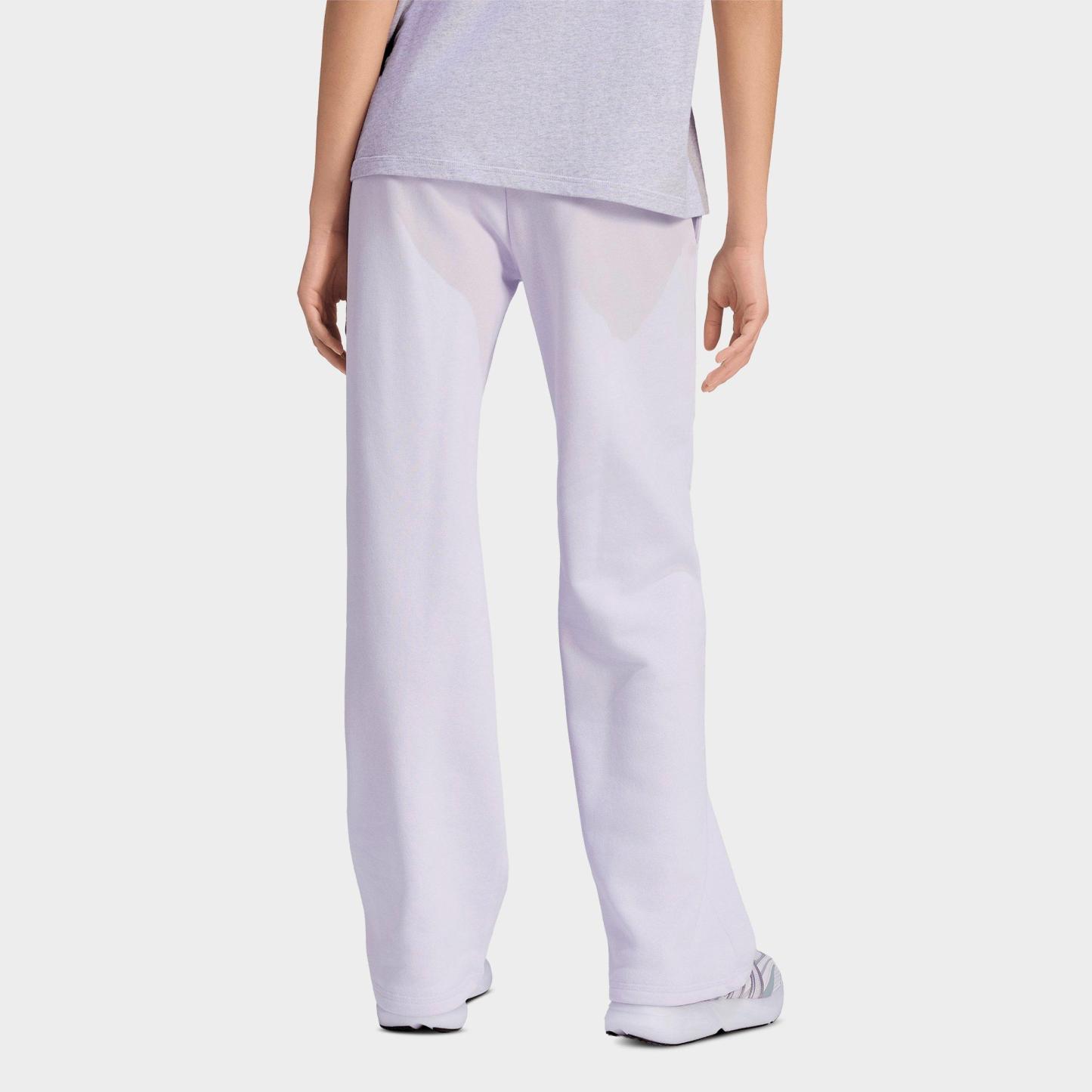 Women's adidas Sportswear Essentials Small Logo Feel Cozy Open-Hem Pants - Frozen Purple/White