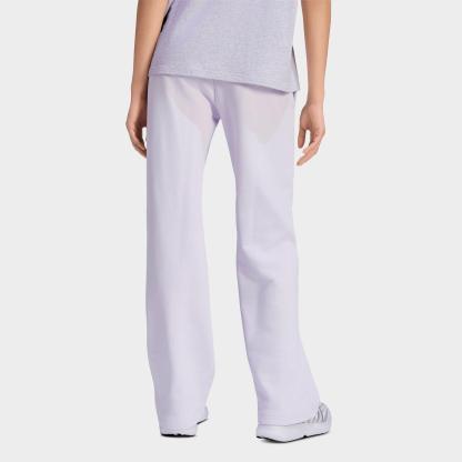 Women's adidas Sportswear Essentials Small Logo Feel Cozy Open-Hem Pants - Frozen Purple/White