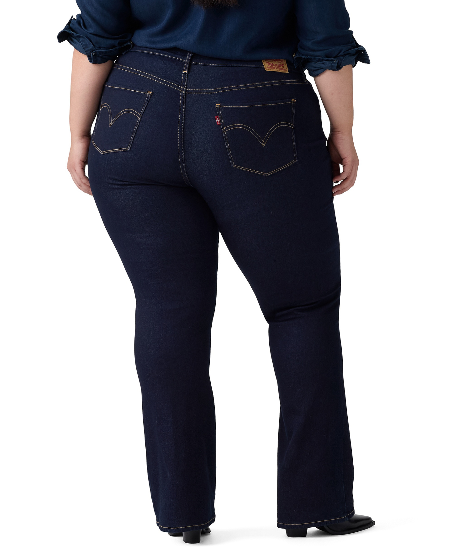 Levi's Trendy Plus Size 415 Classic Bootcut Jeans - Darkest Sky