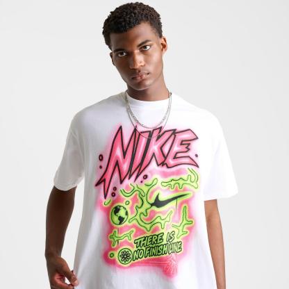 Men's Nike Sportswear No Finish Line Airbrush Graphic T-Shirt - White