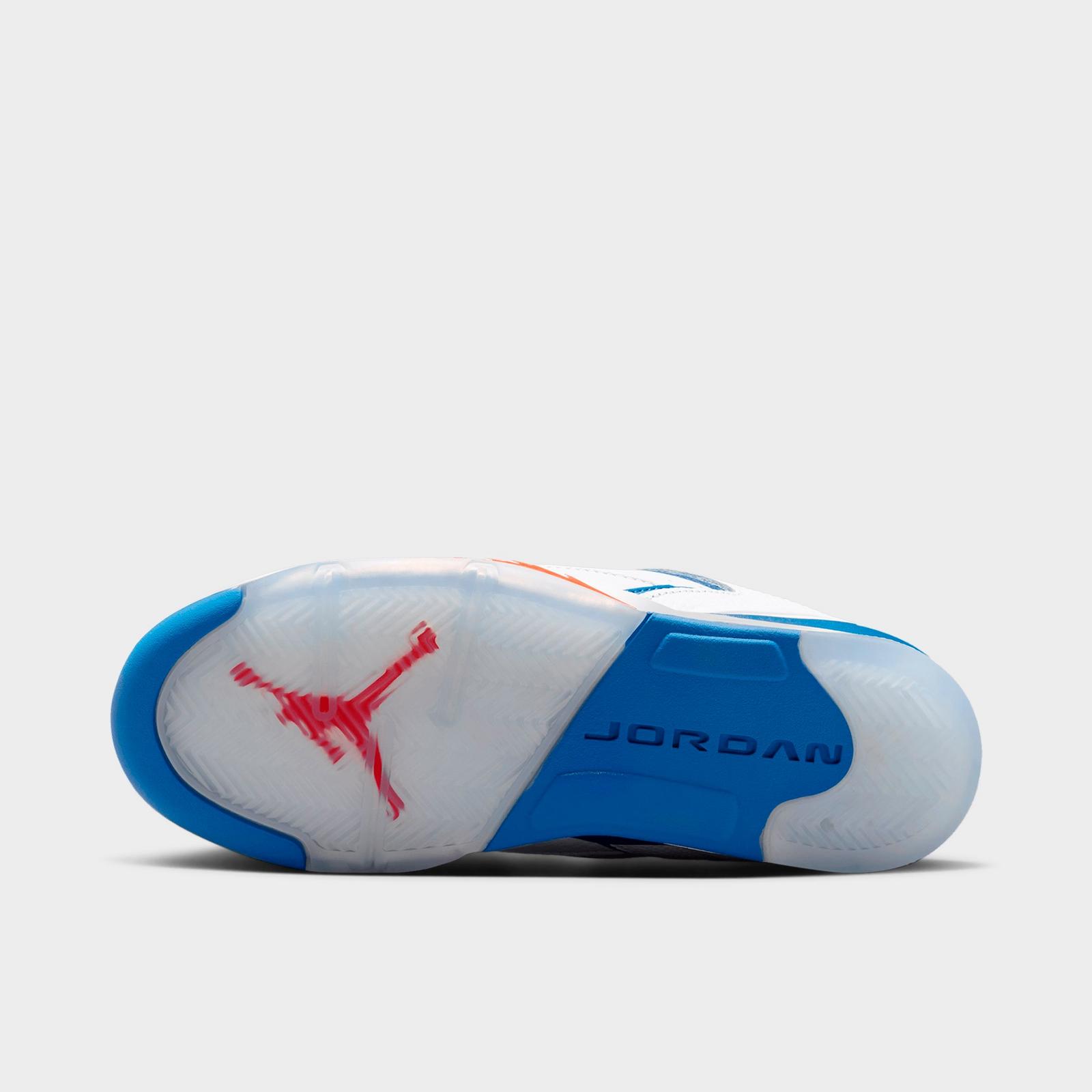 Big Kids' Jordan Sixty Plus Low Casual Shoes - White/True Blue/Varsity Red - view 6