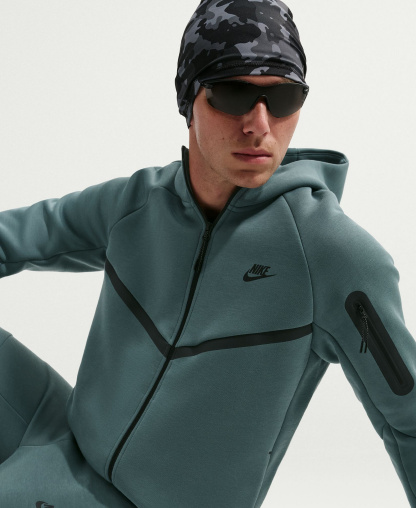 Nike Men's Tech Fleece Full-Zip Hoodie - Mineral Slate/Black