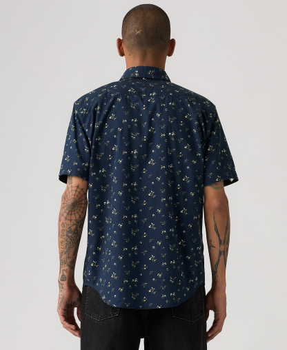 Levi's Men's Classic Pocket Short-Sleeve Shirt - Dress Blue