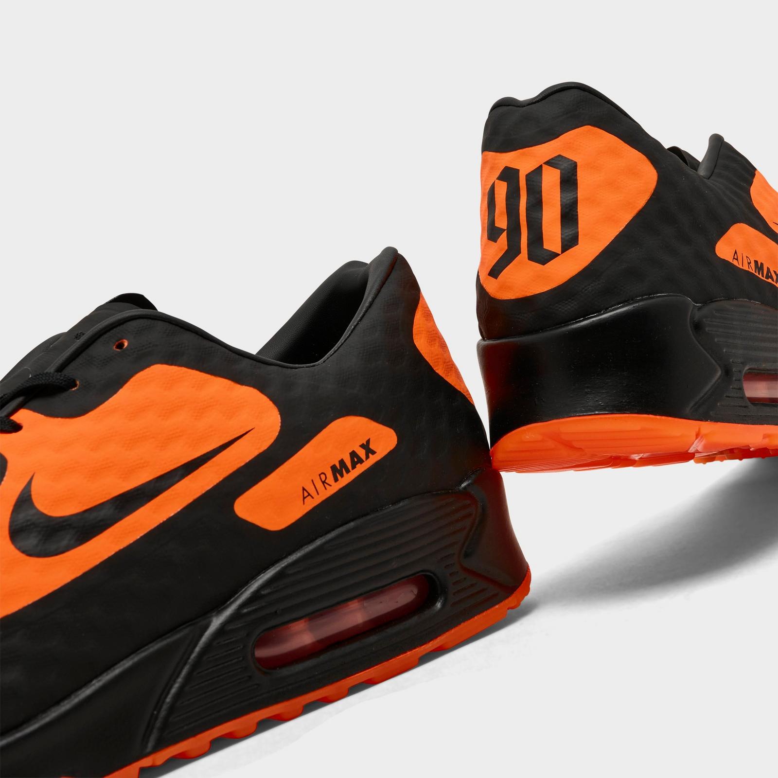 Men's Nike Air Max 90 SE Hypervenom Casual Shoes - Bright Citrus/Black/Total Orange