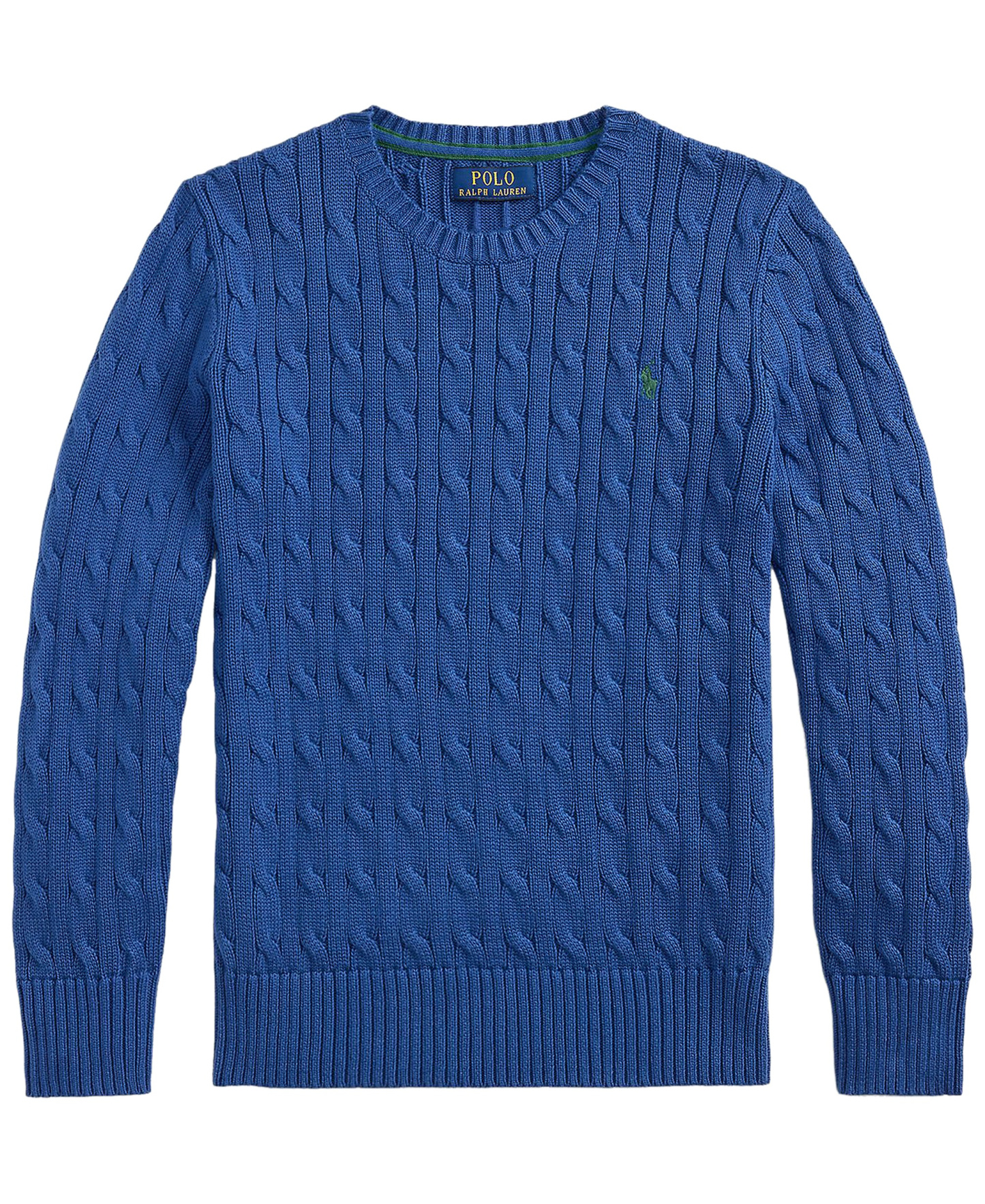Polo Ralph Lauren Boys' 8-20 Cable-Knit Cotton Sweater - Dusty Azure