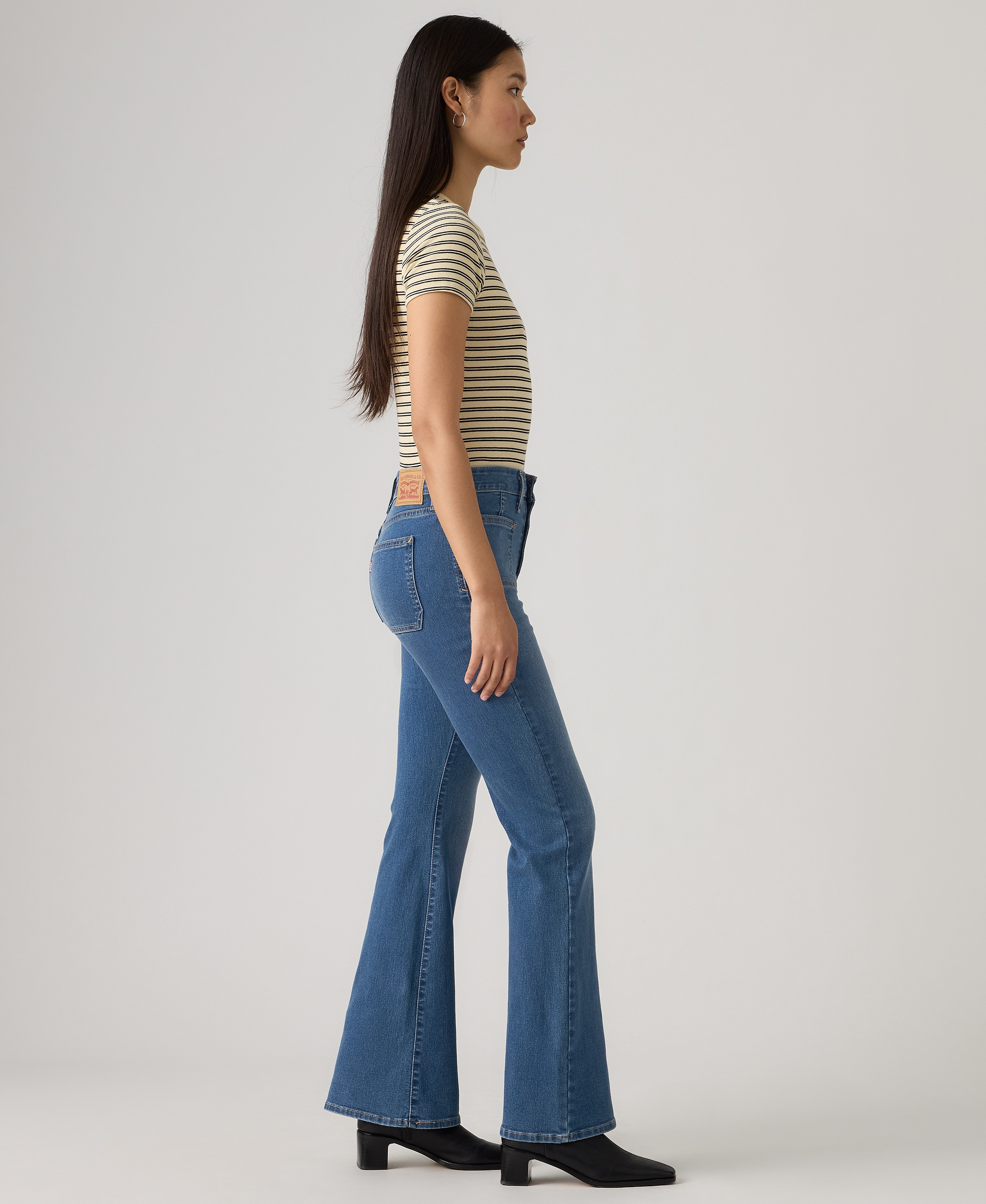 Levi's Women's 726 Patch Pocket High-Rise Slim-Fit Flare Jeans - Beginning To The End