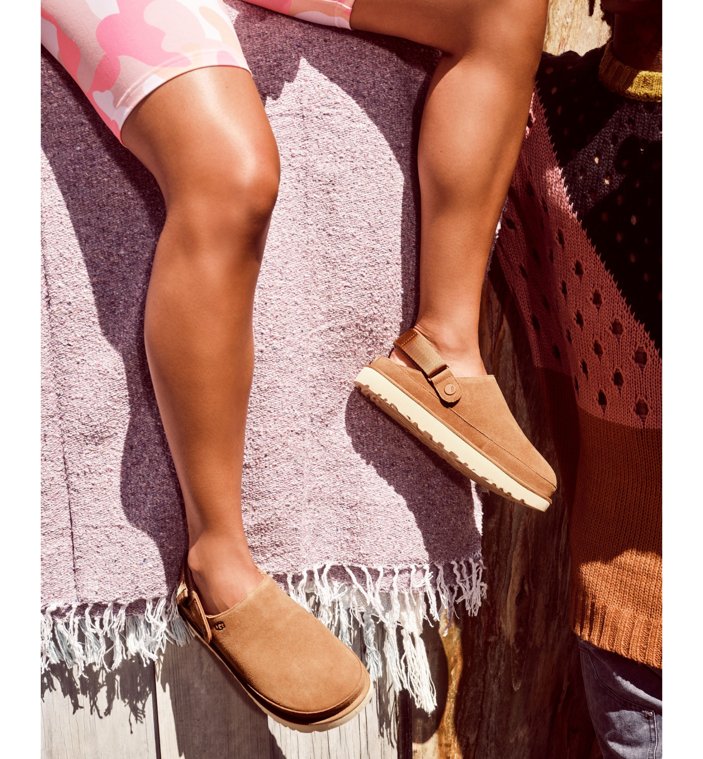 UGG® Women's Goldenstar Slingback Clogs - Chestnut