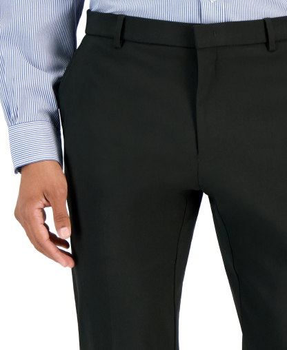 Tommy Hilfiger Men's Modern-Fit Stretch Dress Fall Pants - Olive Green