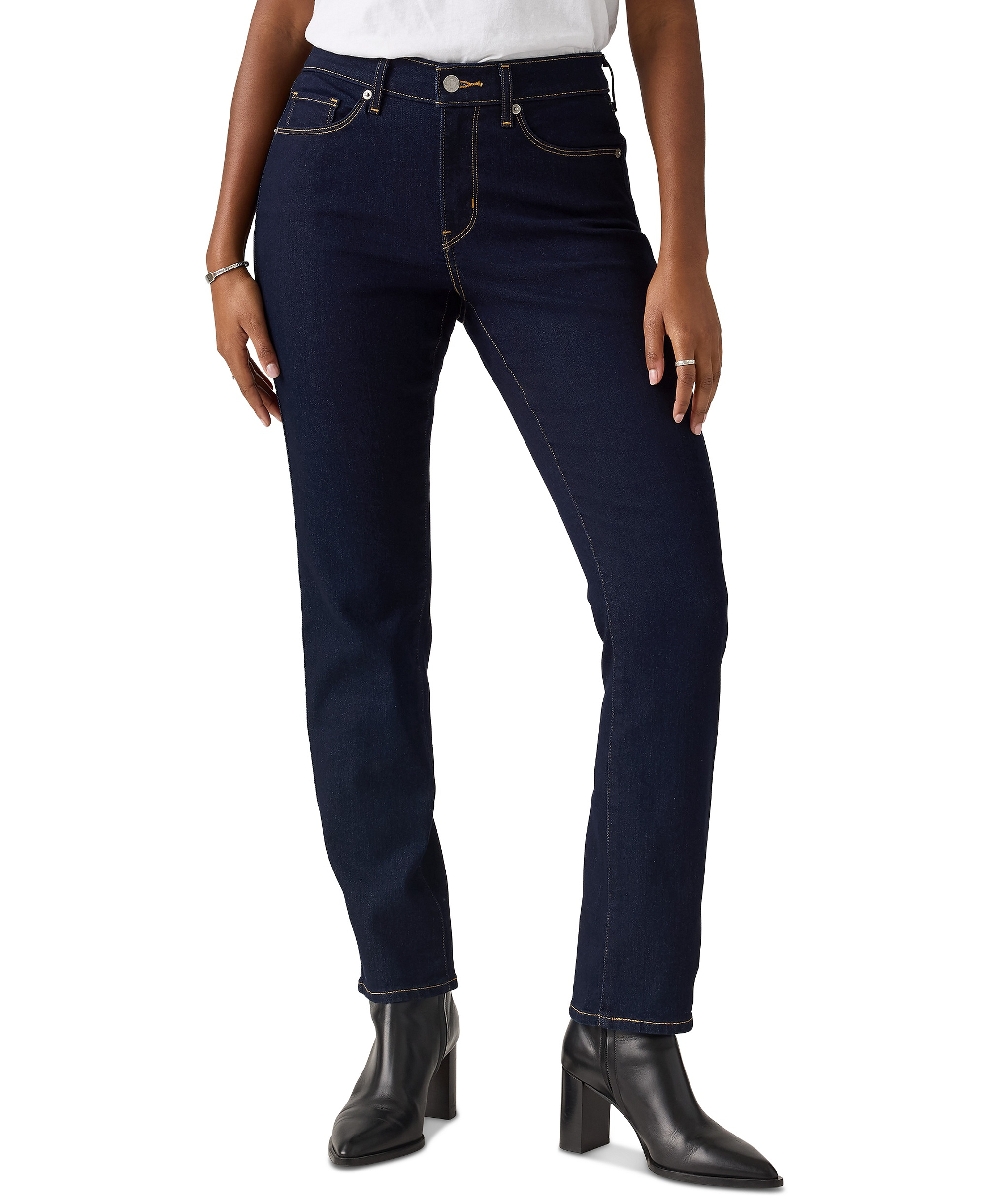 Levi's Women's Classic Mid-Rise Straight-Leg Jeans - Darkest Sky