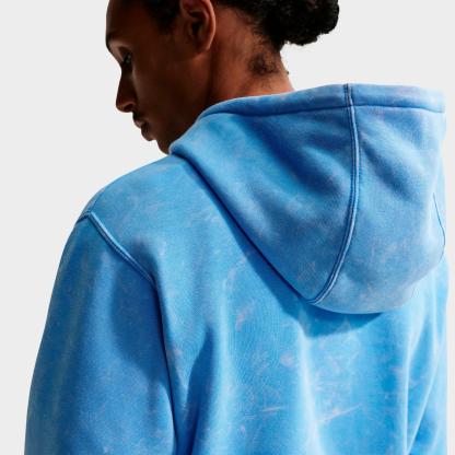 Men's Nithtke Sportswear Club Washed Fleece Hoodie - University Blue/University Blue