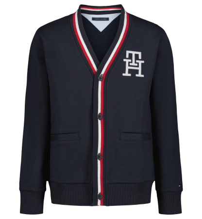 Tommy Hilfiger Boys' 8-20 Minimal V-Neck Cardigan - Navy Blazer