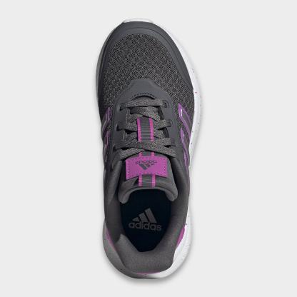 Big Kids' adidas X_PLRPATH Casual Shoes - Grey Five/Purple Burst/Iron Metallic - Top view