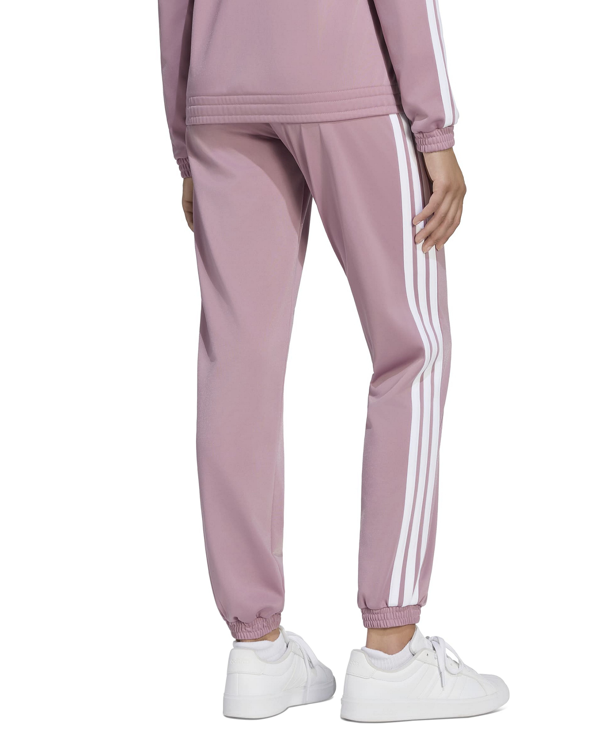 adidas Women's Tricot 3-Stripes Track Pants - Magic Mauve/white