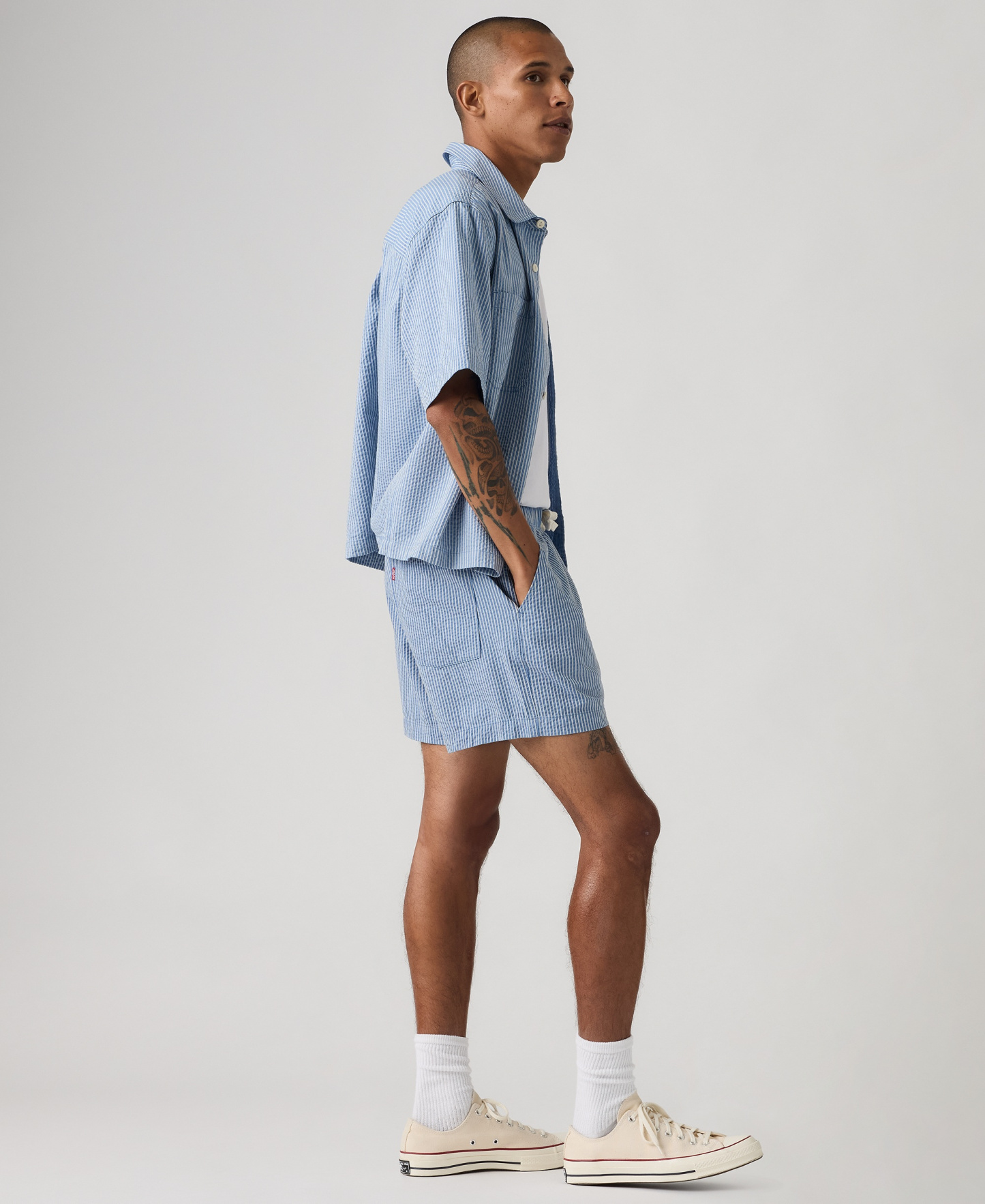 Levi's Men's XX Chino Easy Cotton Linen 6" Drawstring Shorts - Quiet Harbor
