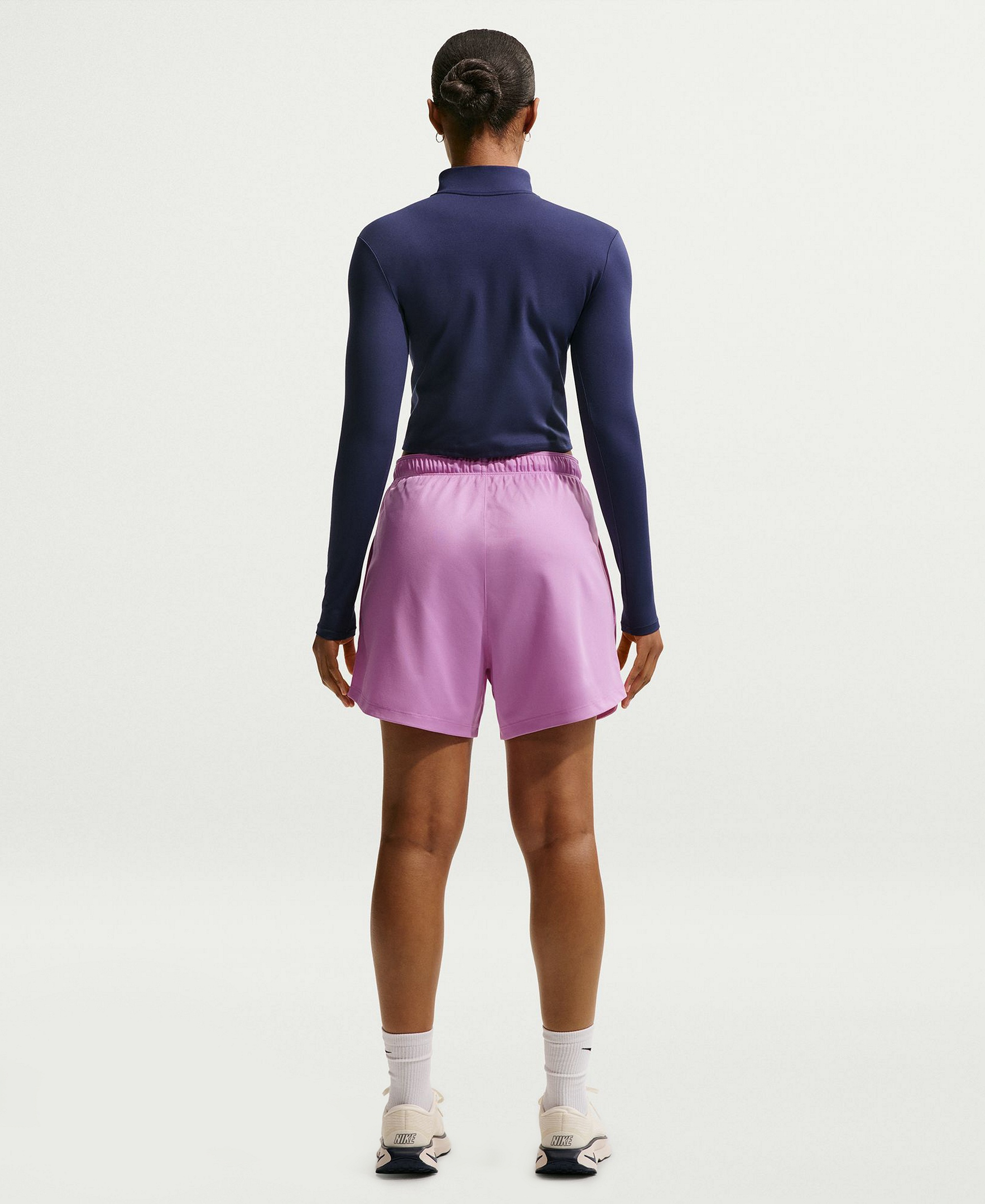 Nike Women's Attack Dri-FIT Mid-Rise Shorts - Light Magenta/pink Foam/white