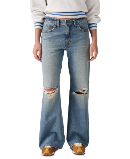 Levi's Women's Middy Loose Mid Rise Bootcut Jeans - Yellow Fla