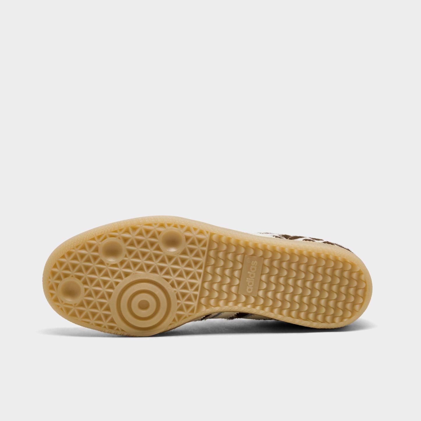 Women's adidas Originals Samba OG Casual Shoes - Part 5 - Crystal Linen/Ivory/Gum - Bottom view