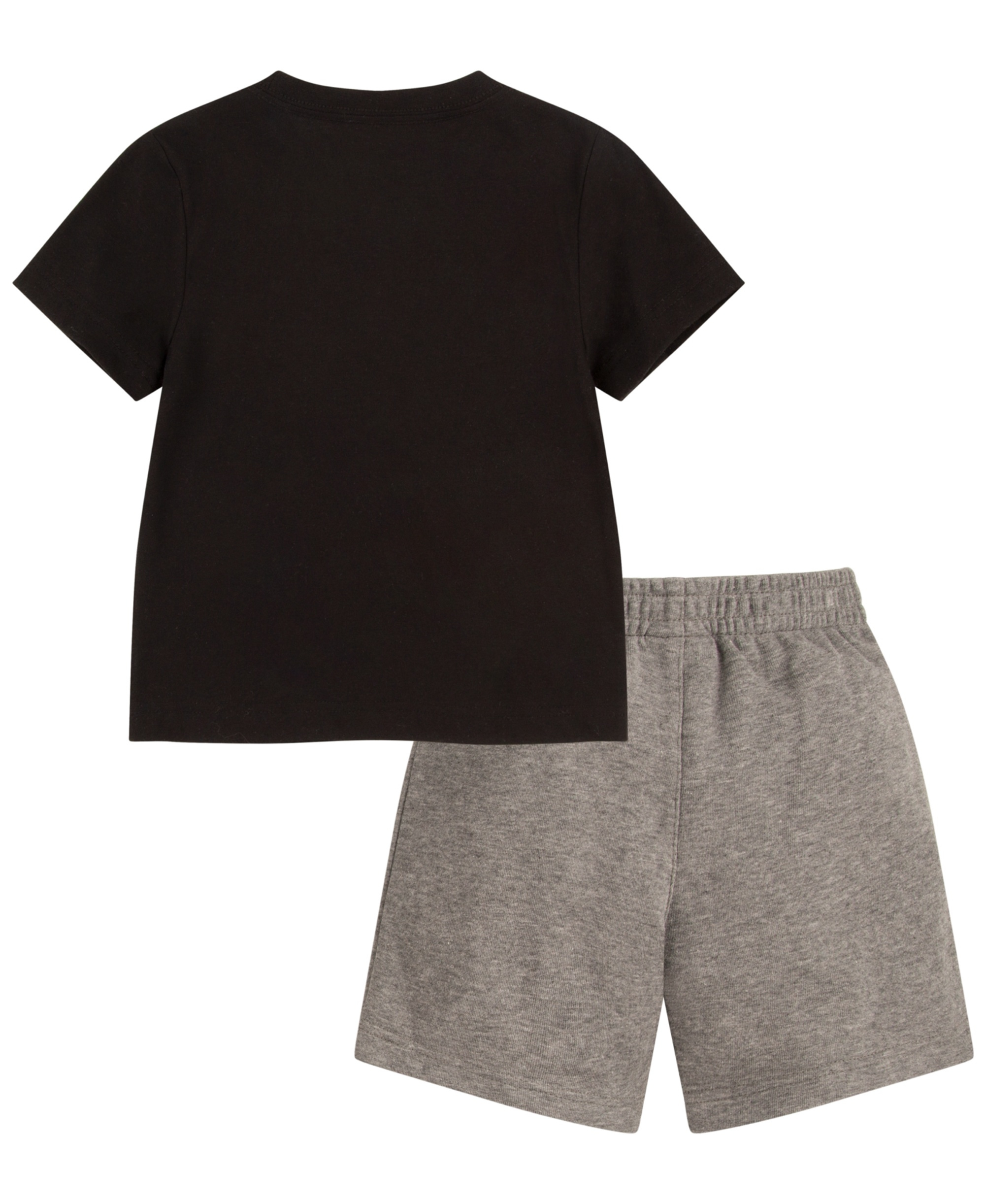 Jordan Boys' 2T-4T Jumbo Jumpman T-Shirt and Shorts, 2-Piece Set - Carbon Heather/Black
