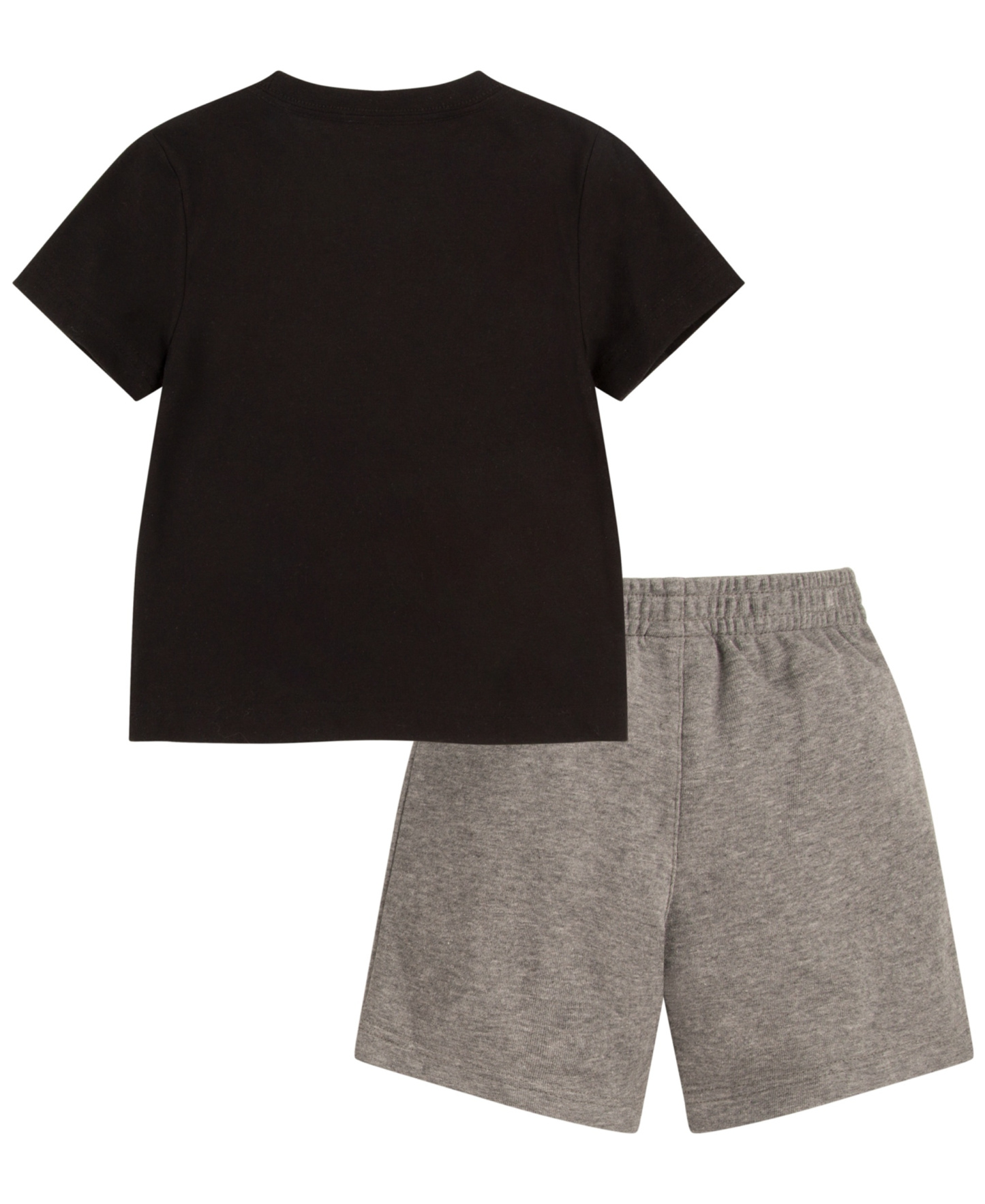 Jordan Boys' 2T-4T Jumbo Jumpman T-Shirt and Shorts, 2-Piece Set - Carbon Heather/Black