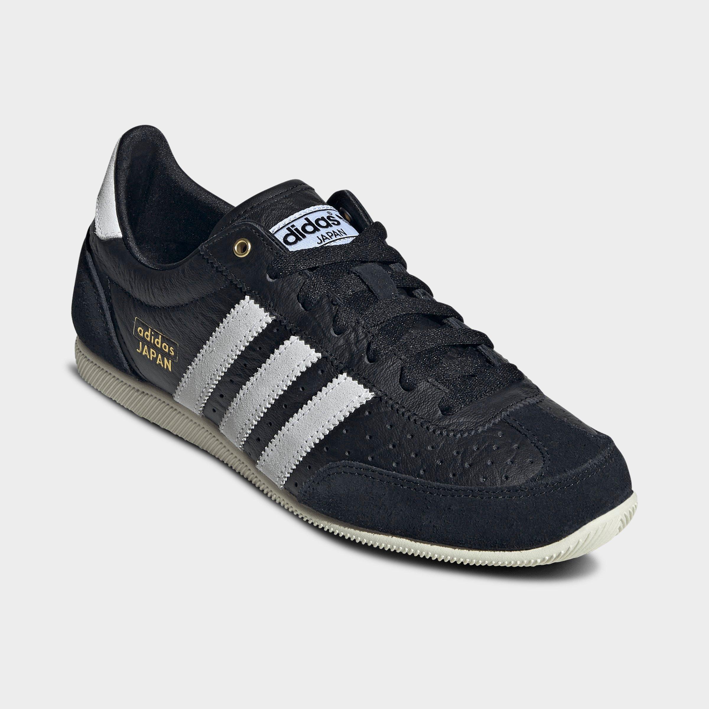 Women's adidas Originals Japan Casual Shoes - Part 2 - Core Black/Cloud White/Gold Metallic - Both shoes facing left