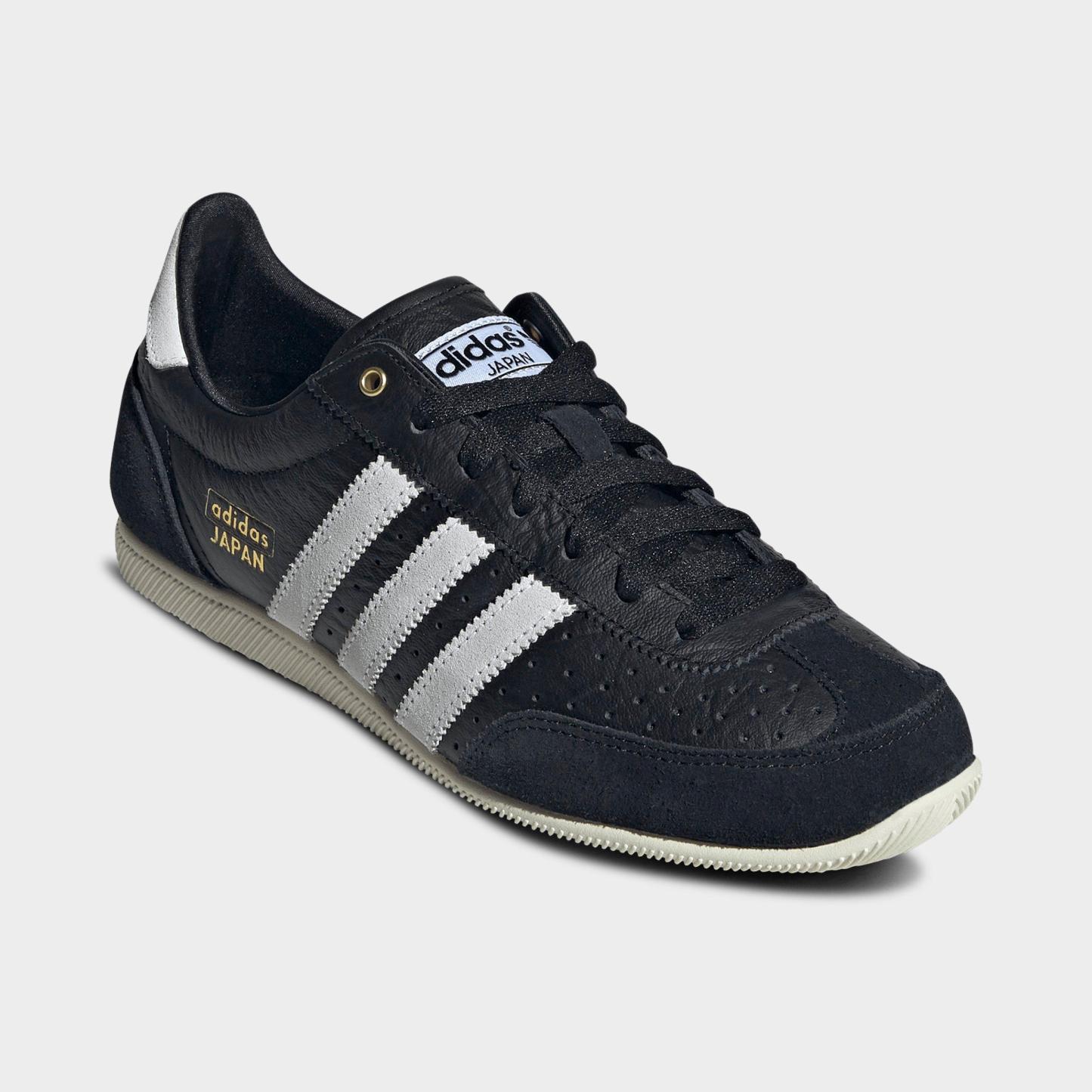 Women's adidas Originals Japan Casual Shoes - Part 2 - Core Black/Cloud White/Gold Metallic - Both shoes facing left