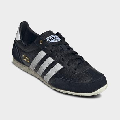Women's adidas Originals Japan Casual Shoes - Part 2 - Core Black/Cloud White/Gold Metallic - Both shoes facing left