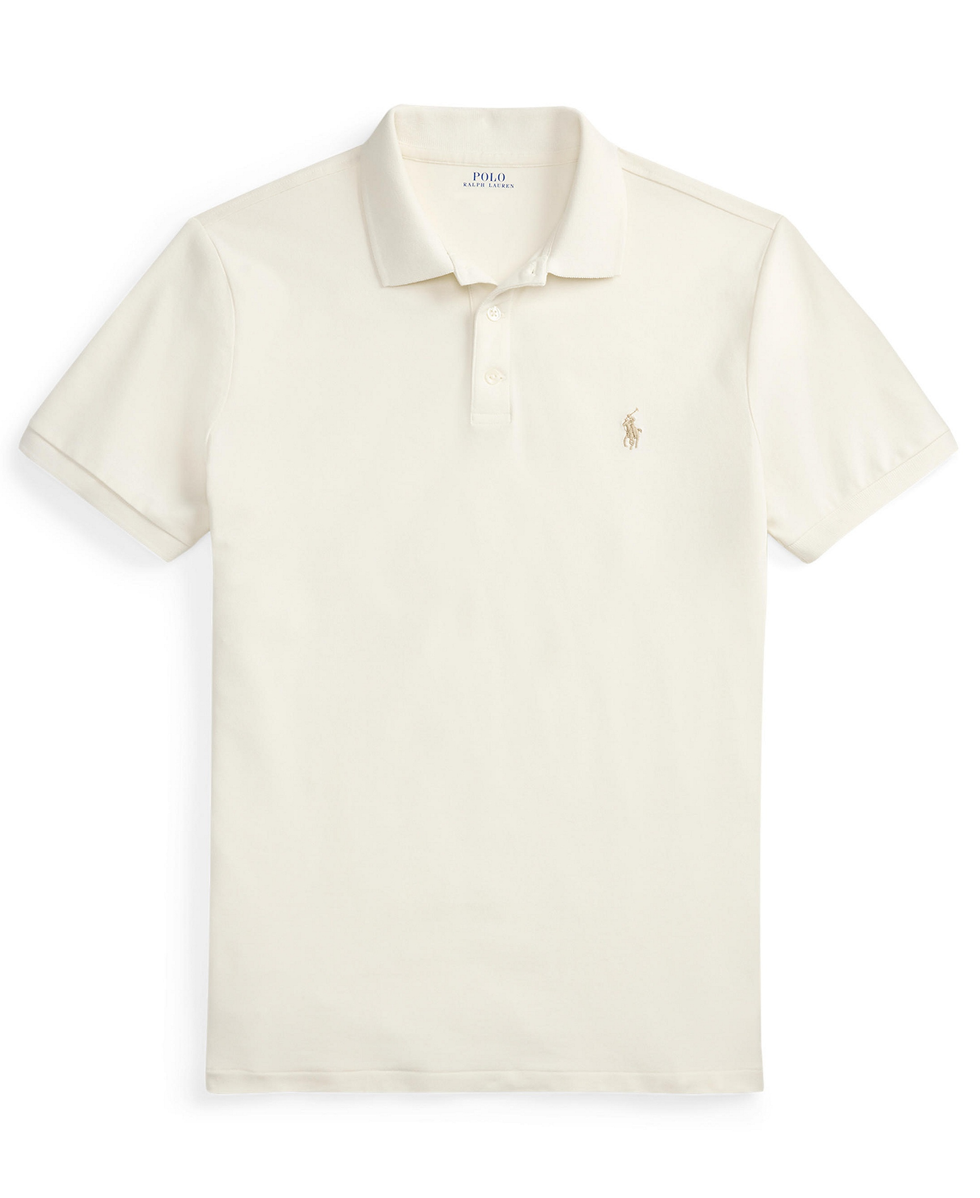 Polo Ralph Lauren Men's Classic-Fit Stretch Mesh Polo Shirt - Pale Cream