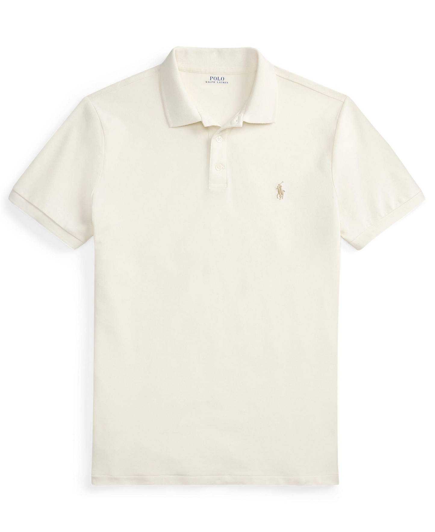 Polo Ralph Lauren Men's Classic-Fit Stretch Mesh Polo Shirt - Pale Cream