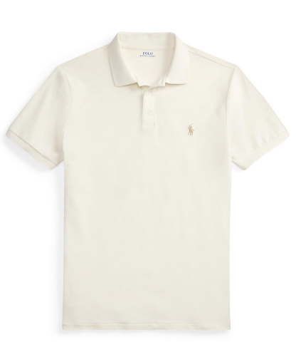 Polo Ralph Lauren Men's Classic-Fit Stretch Mesh Polo Shirt - Pale Cream