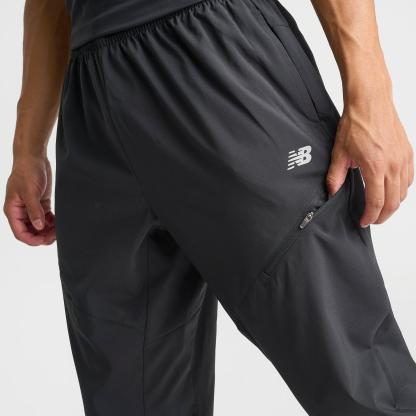 Men's New Balance Woven Zip Pocket Jogger Pants - Black - view 5