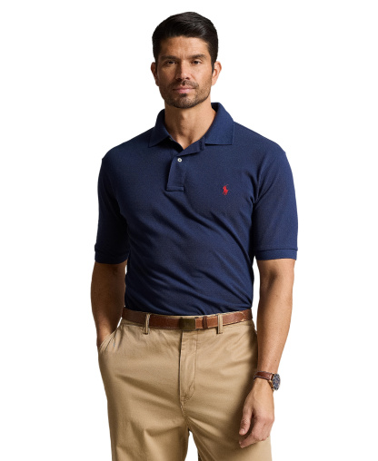 Polo Ralph Lauren Men's Big & Tall Cotton Short-Sleeve Polo Shirt - Newport Navy