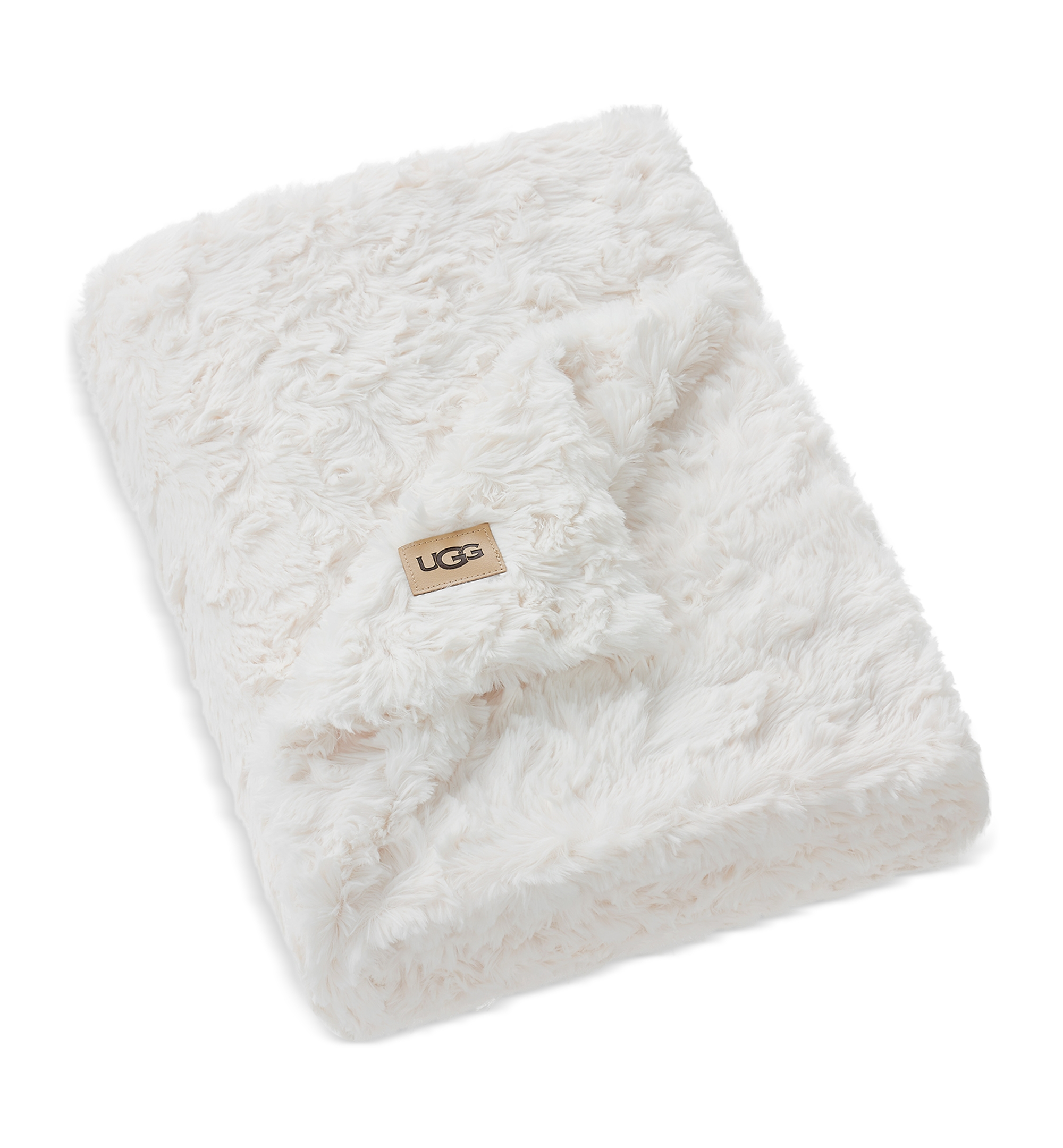 UGG® Adalee Faux Fur Throw, 50" x 70" - Natural