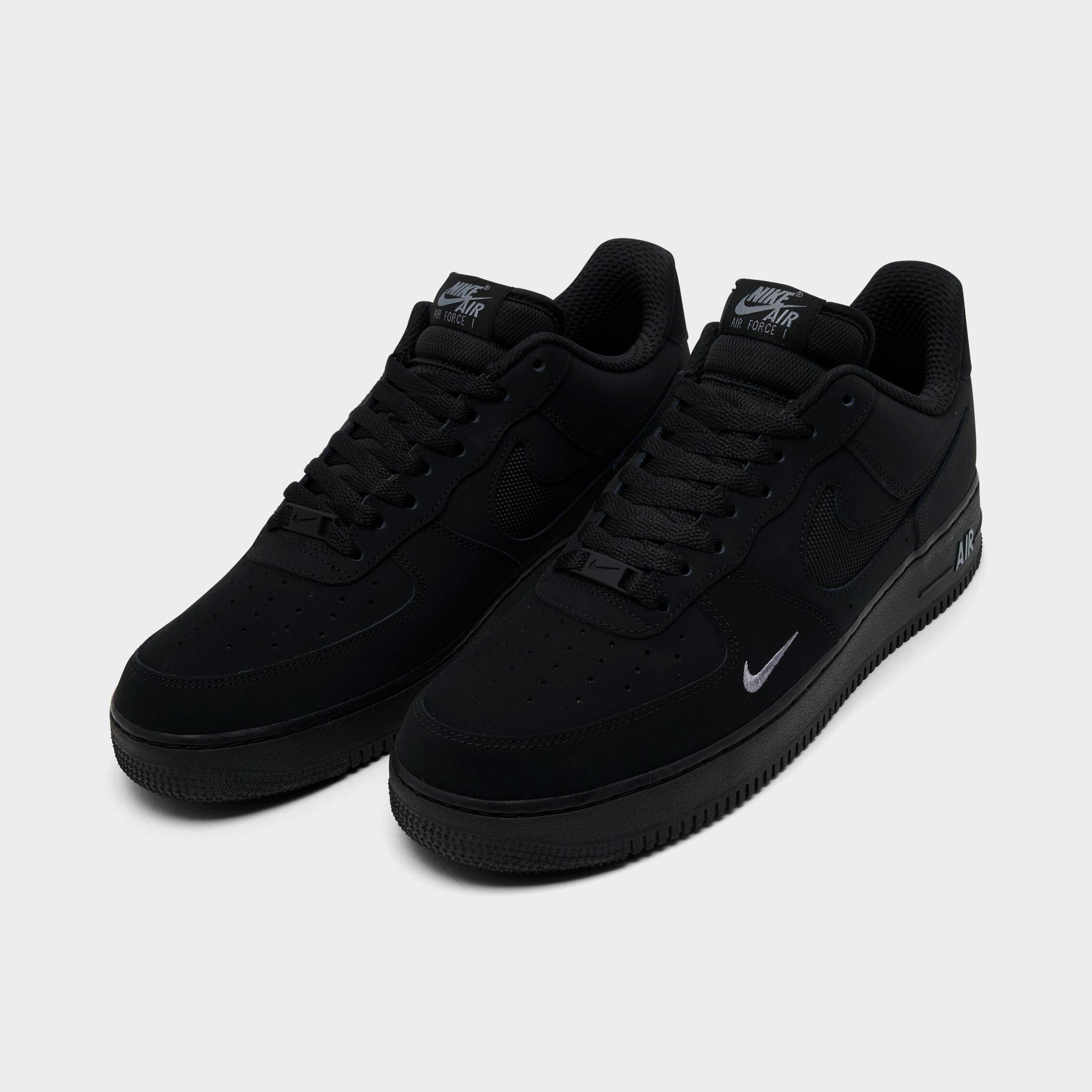 Men's Nithtke Air Force 1 '07 LV8 Casual Shoes - Part 2 - Black/Cool Grey/Cool Grey - Both shoes facing left