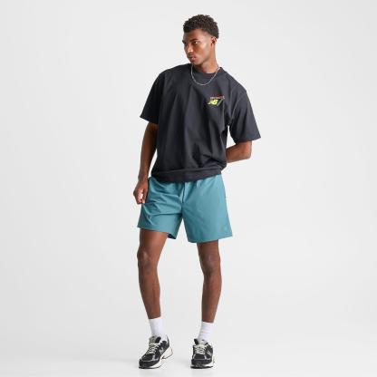 Men's New Balance Athletics 7" Stretch-Woven Shorts - Big Teal - view 2