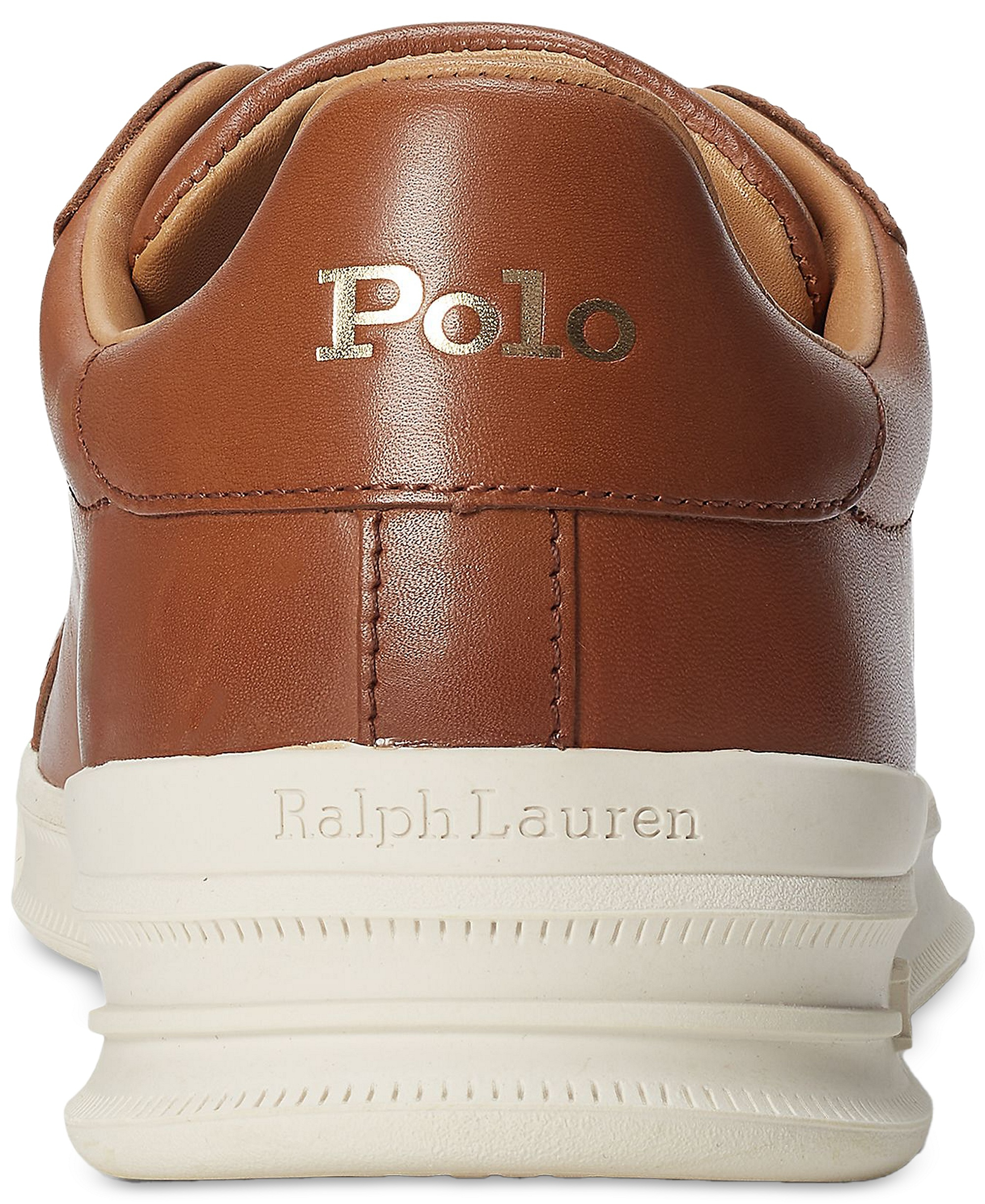 Polo Ralph Lauren Men's Heritage Court II Leather Sneaker - Polo Pale Russet