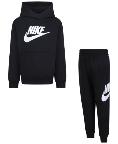 Nike Boys' 4-7 Club Fleece Logo Hoodie and Sweatpants, 2-Piece Set - Black
