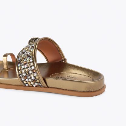 Kurt Geiger London Mesh Toe Thong Sandal - Metallics - view 4