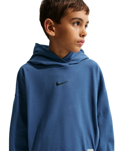 Nike Boys' 8-20 DRI-FIT Hooded Sweatshirt - Mystic Navy/black