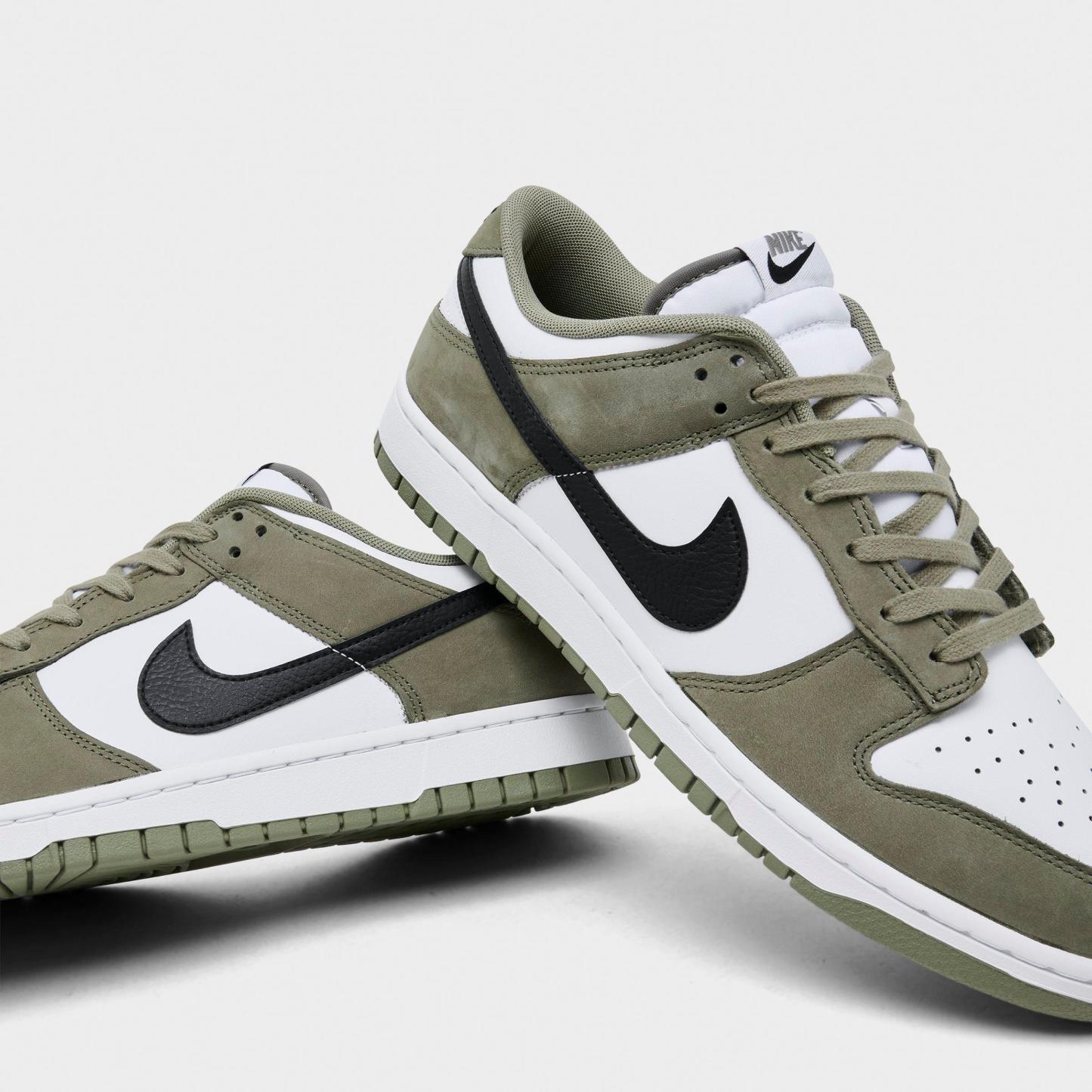 Men's Nithtke Dunk Low Retro Casual Shoes - Part 4 - Light Army/Black/White - Detail shot