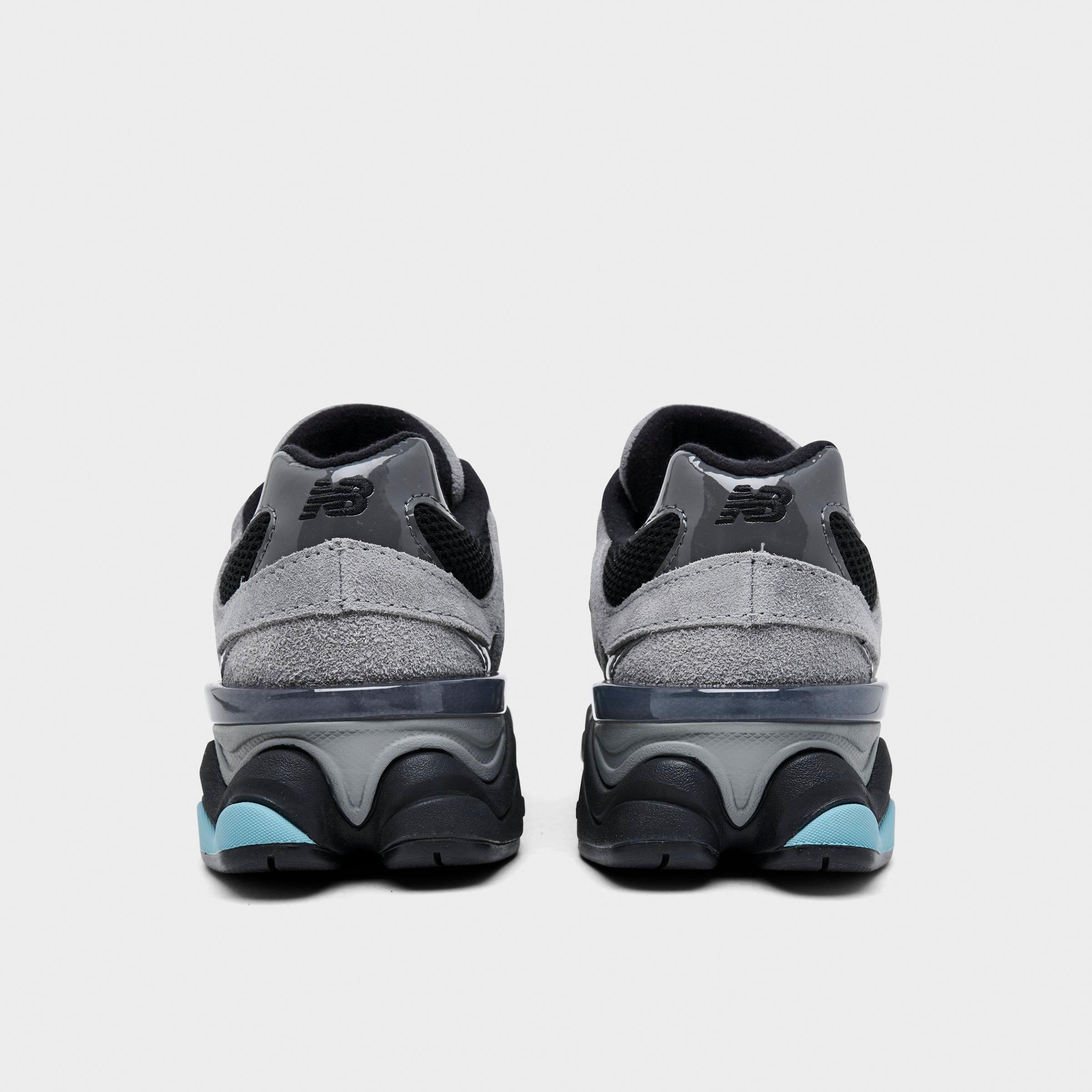 Big Kids' New Balance 9060 Casual Shoes - Grey/Black/Blue - view 4