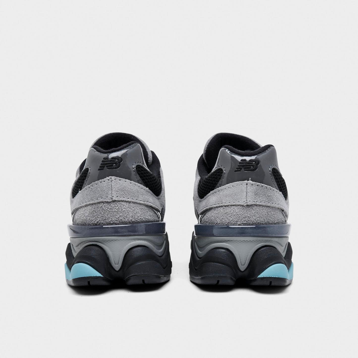 Big Kids' New Balance 9060 Casual Shoes - Grey/Black/Blue - view 4